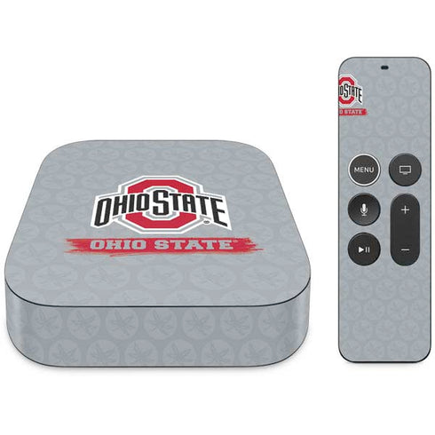 Ohio State University Distressed Logo Apple TV Skin